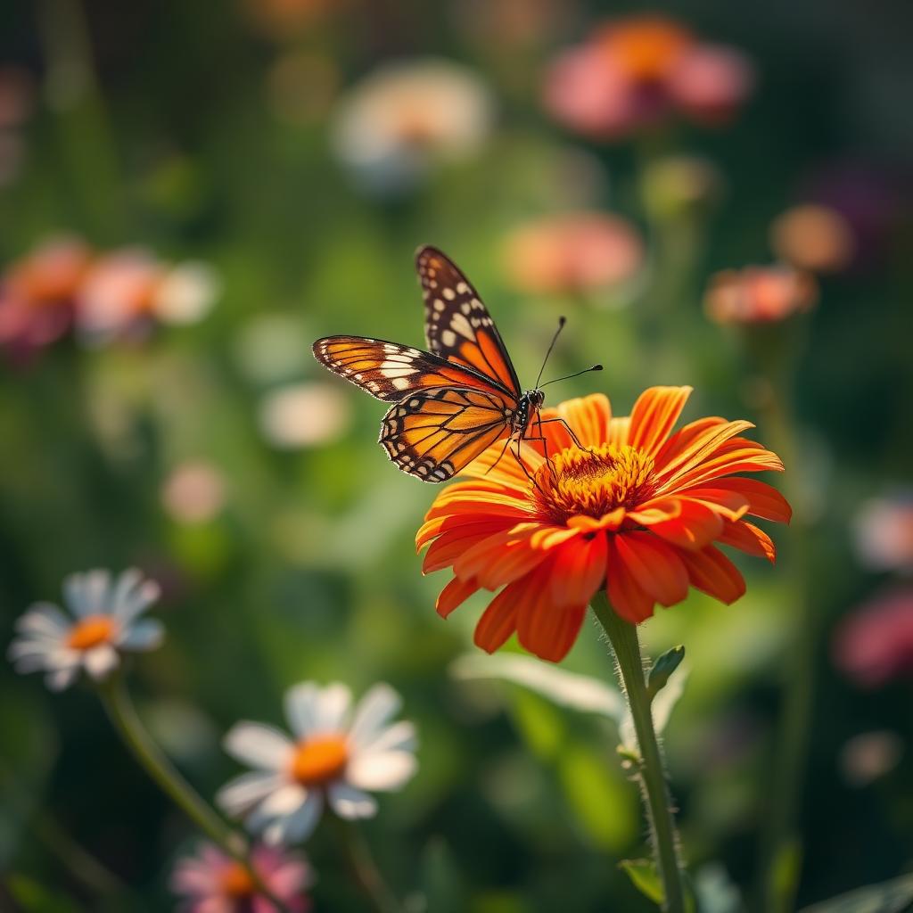 Schmetterling auf einer Sommerblume